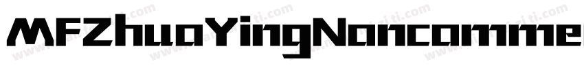 MFZhuoYingNoncommercial Regular字体转换